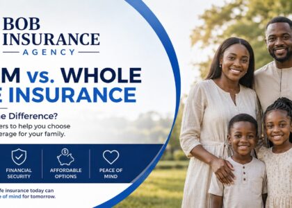 Term life and whole life insurance both help protect your family, but they work differently. Here’s a simple guide to help you understand which one may be right for you.
